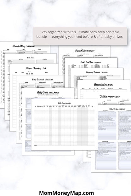 Baby Planner Printables PDF Bundle