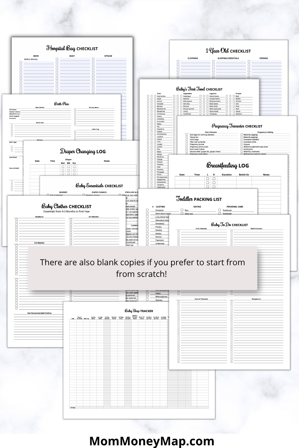 Baby Planner Printables PDF Bundle