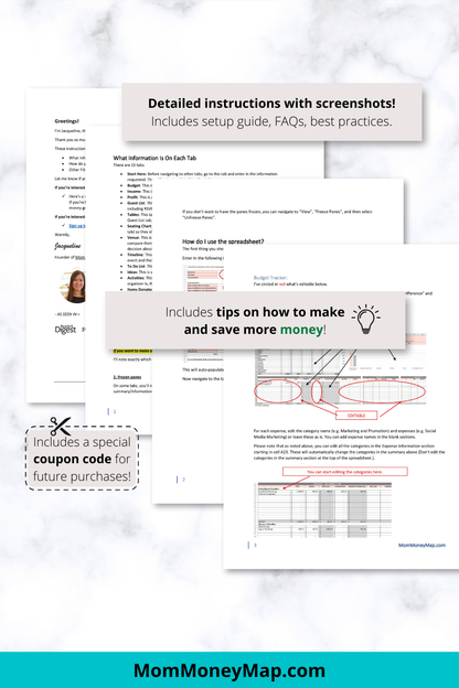 Blue and Green Gala Fundraiser Google Sheets Spreadsheet