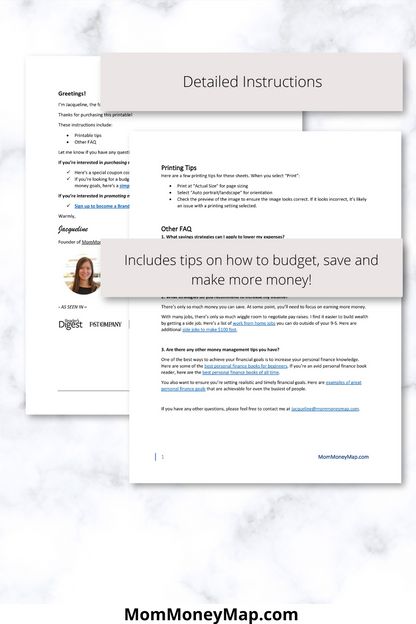 Baby Planner Printables PDF Bundle