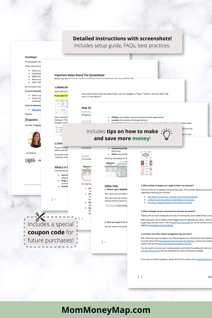 Appointment Log with Monthly Summaries Google Sheets Spreadsheet