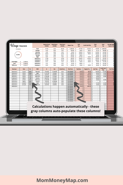Wage Tracker Excel Spreadsheet