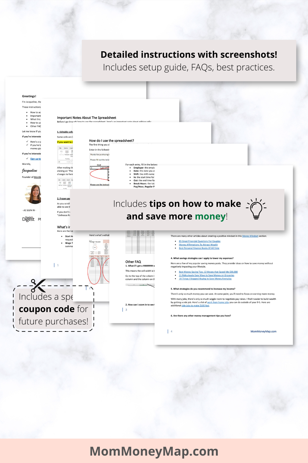 Simple Wage Tracker Excel Spreadsheet