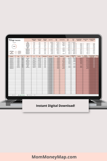 Wage Tracker Excel Spreadsheet